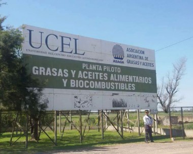 UCEL: Planta piloto de grasas y aceites alimentarios y biocombustibles