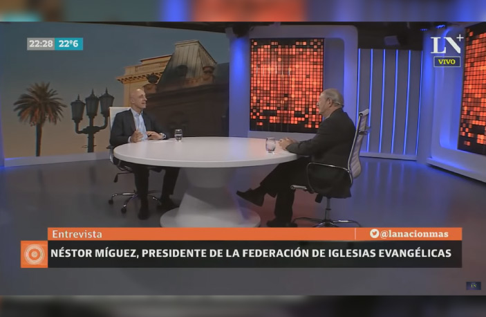 Carlos Pagni entrevista a Néstor Míguez, presidente de la FAIE, en LN+