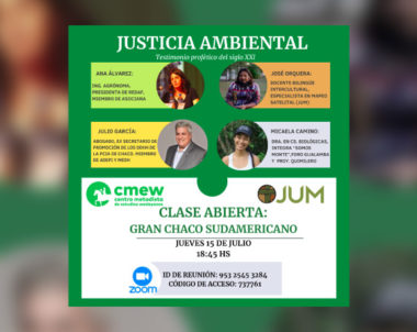 Justicia ambiental – Clase abierta: Gran Chaco Sudamericano