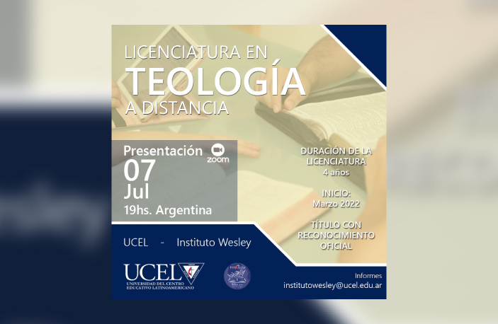 Presentación de la Licenciatura en Teología a Distancia – UCEL