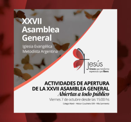 Actividades de Apertura de la XXVII Asamblea General – Abiertas a todo público