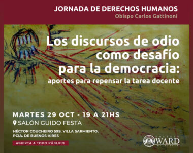 El Colegio Ward invita a la Jornada de Derechos Humanos «Obispo Carlos Gattinoni»