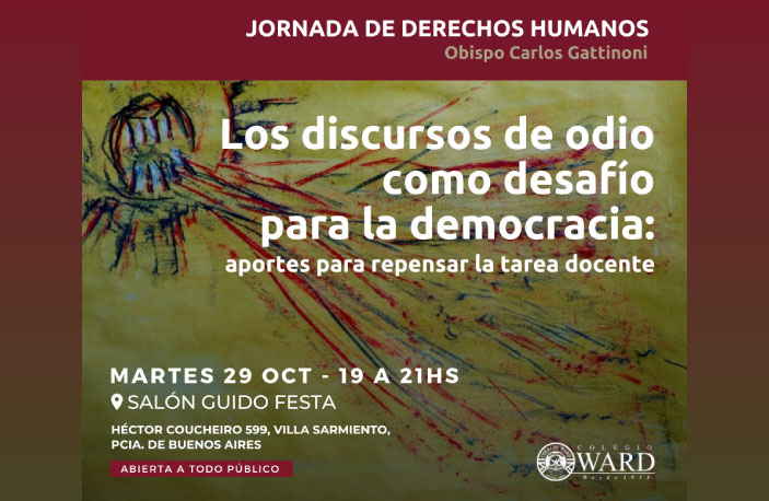 El Colegio Ward invita a la Jornada de Derechos Humanos «Obispo Carlos Gattinoni»